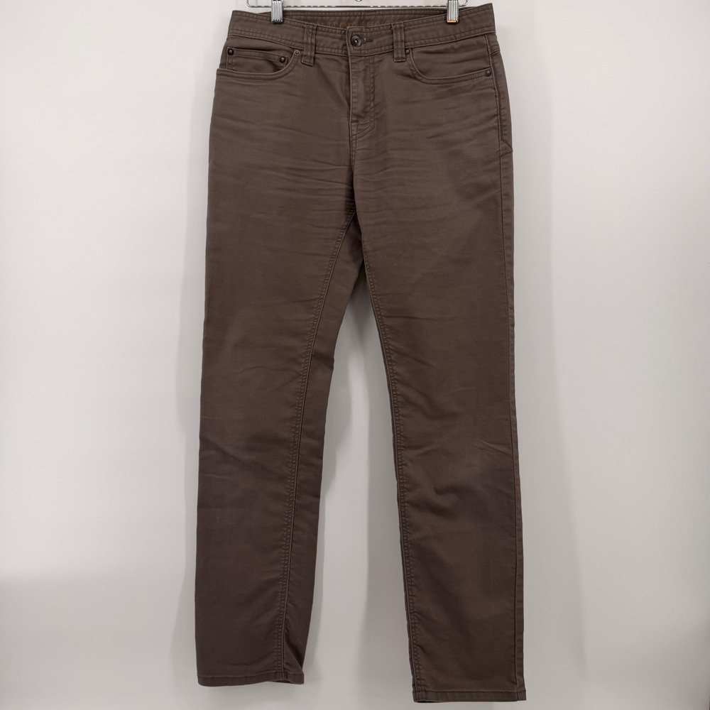 Prana Bridger Jeans Mens 31x30 Slim Fit Organic Cotton Stretch Brown